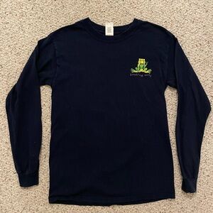 Navy Long Sleeve Shirt with Frog Design